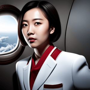 Korean flight attendant