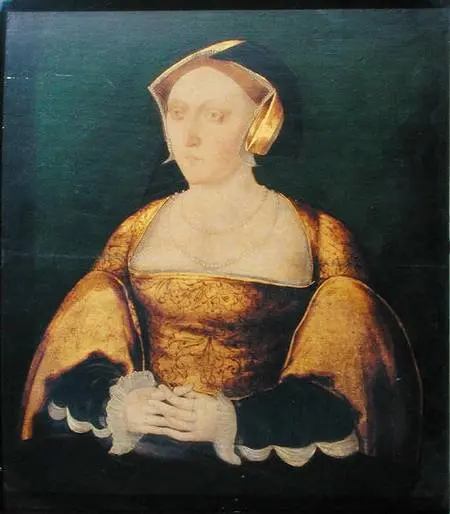 SOA235443 Jane Seymour (1508/9-1537) c.1536 (oil on panel) by English School, (16th century)