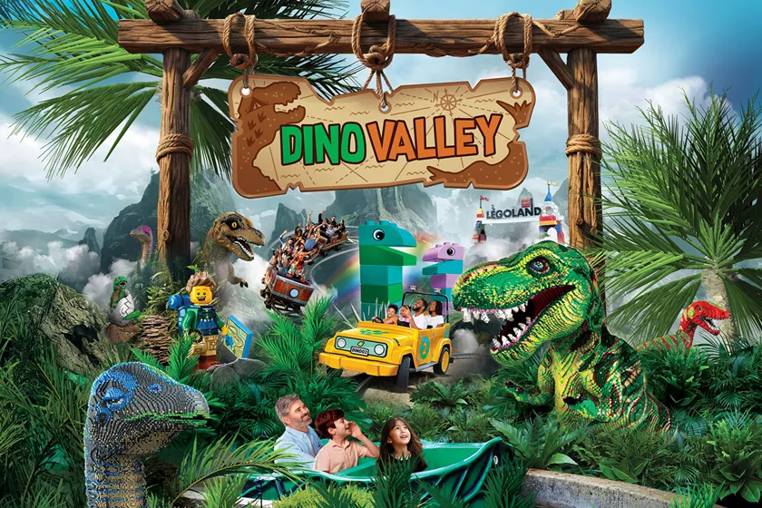 Feel an intense full-body rush next Spring- San Diego County LEGOLAND opens the new Dino Valley land