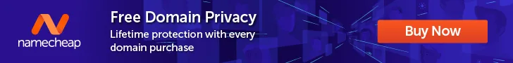 Namecheap Free Domain Privacy Banner 728 x 90