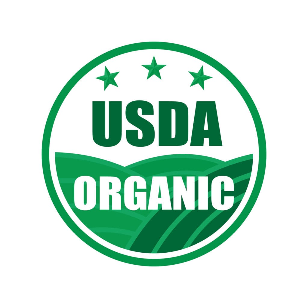 USDA organic shield sign