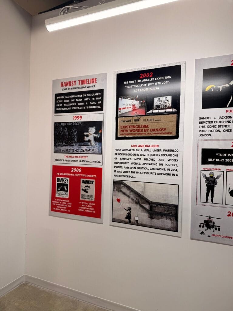 Timeline at The Art of Banksy Without Limits