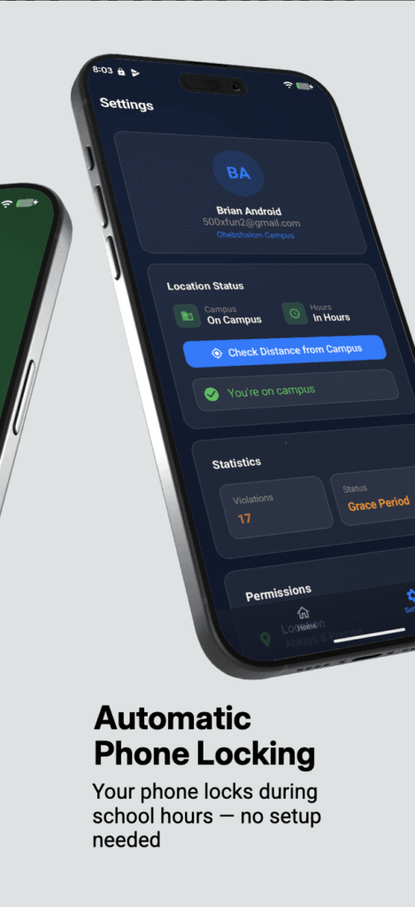 LockedIn Phone App no phones during school to comply with AB 3216
